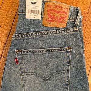 NWT Levi’s 512 Slim Taper - 34x30 Light Wash